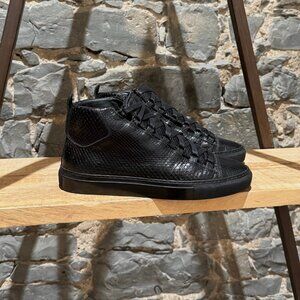 Balenciaga Black Python Arena High-top Sneakers